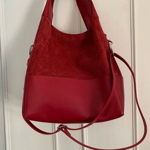 Italien made red purse